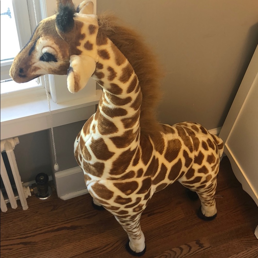 Stuffed tall giraffe